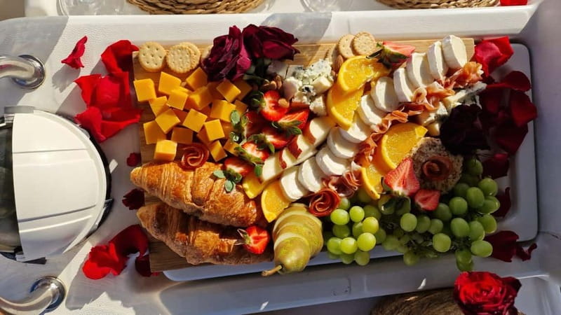 3h Whale Watching Private tour Beneteau Oceanis 440 - The snack spread and cold drinks are part of the value