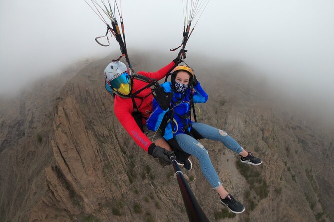 Acrobatic Paragliding Flight with Spanish Champion in Tenerife - The Launch Moment: Ready to Fly