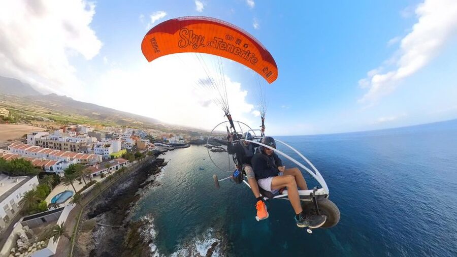 Adeje: Paratrike Flying Tour with Hotel Pickup and Photos - Costa Adeje and Puerto Colón: seeing the route before you fly it