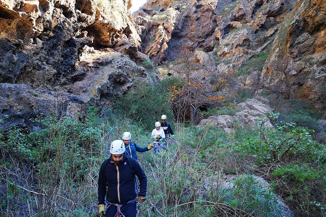 Canyoning in a Natural Protected Space - Walking Through the Ravine: The Explorer Feeling Before the Drops