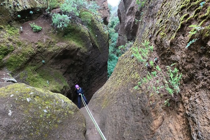 Canyoning in Los Arcos - Dry volcanic canyon walls: what you’ll see as you work
