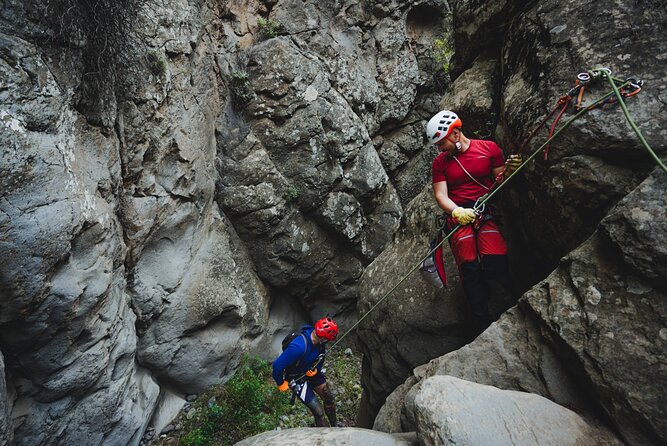 Canyoning in Tenerife South - Safety First: Helmet, Harness, Gloves, and Jorge’s Teaching Style