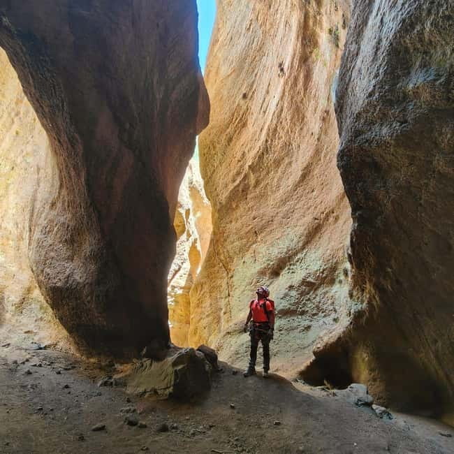 Canyoning Tenerife: Canyoning Los Arcos la Orotava - Starting at Mirador Vista a La Palma: what happens before the first step