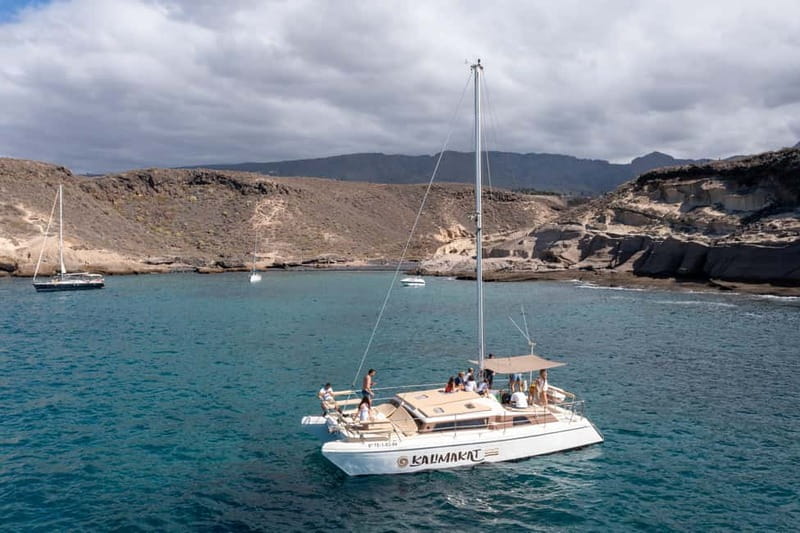 Costa Adeje: Catamaran Tour, Snorkelling, Snacks & Drinks - On Board With Kalima Kat: Solarium, Drinks, and Crew Care