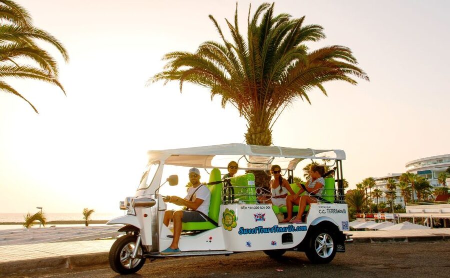 Costa Adeje: Secret Volcano Tuk Tuk Tour - The Viewpoint Payoff: Wide Costa Adeje and Far-Off Neighbor Islands