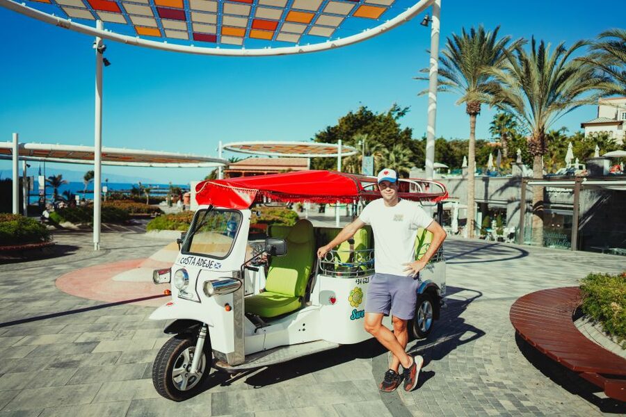 Costa Adeje: Tuk Tuk Tour - The eco-electric tuk tuk experience, and what the 6 seats really mean