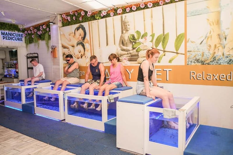 Fish Spa Experience Playa Fañabe - Where the Happy Feet Spa fish spa fits into Playa Fañabé days
