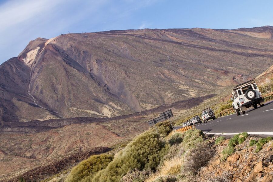 From Playa de las América: Half-Day Jeep Safari Tour - From Playa de las Americas to Teide National Park: how the day is set up