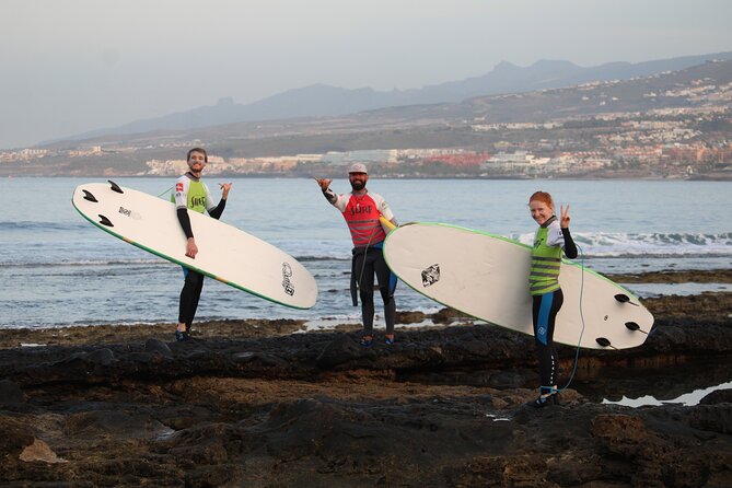 Group Surfing Lesson at Playa de las Américas, Tenerife - The 2h30 flow: theory, sand practice, then water time