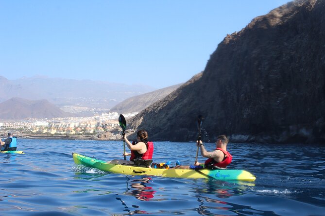Kayak Route along the Volcanic Coast in Tenerife South with Snorkeling - Launching At Shaka Kayak y Sup In Arona, Near Los Cristianos Beach