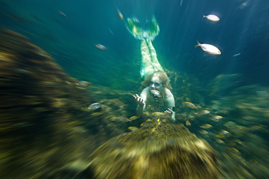 Mermaid Experience and Photo Shooting including make up - The training part that makes the photos better