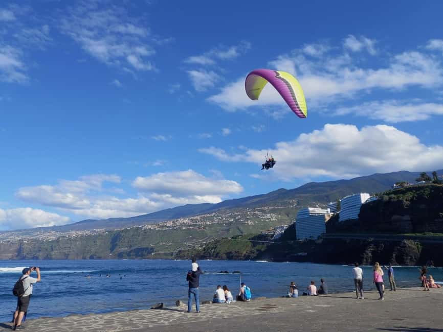 Paragliding from Puerto de la Cruz or Teide National park - From Martianez Adventures to the Takeoff Slope