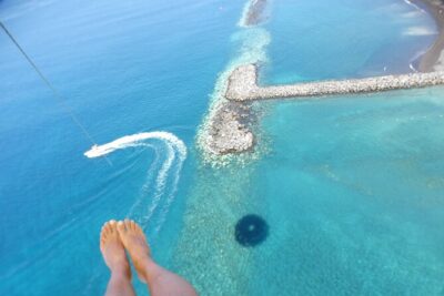 Parasailing flights on the coast of Adeje in Tenerife