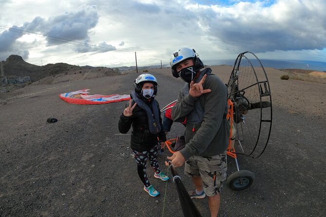 Paratrike Flight in Costa de Adeje with the World Champion - Playa de las Americas Stop: Starting With Big Coastal Lines