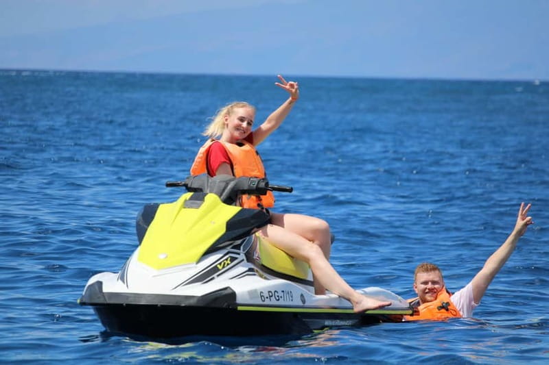 Puerto Colón: Tenerife Coast Jet Ski Tour with Photos - The secret stop: photo stop plus open-ocean swim
