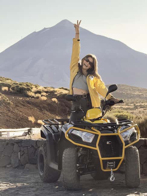 Puerto de la Cruz: Quad Tour to Teide at Sunset with Snack & Photos - The Sunset Moment: Driving the Golden and Pink Sky