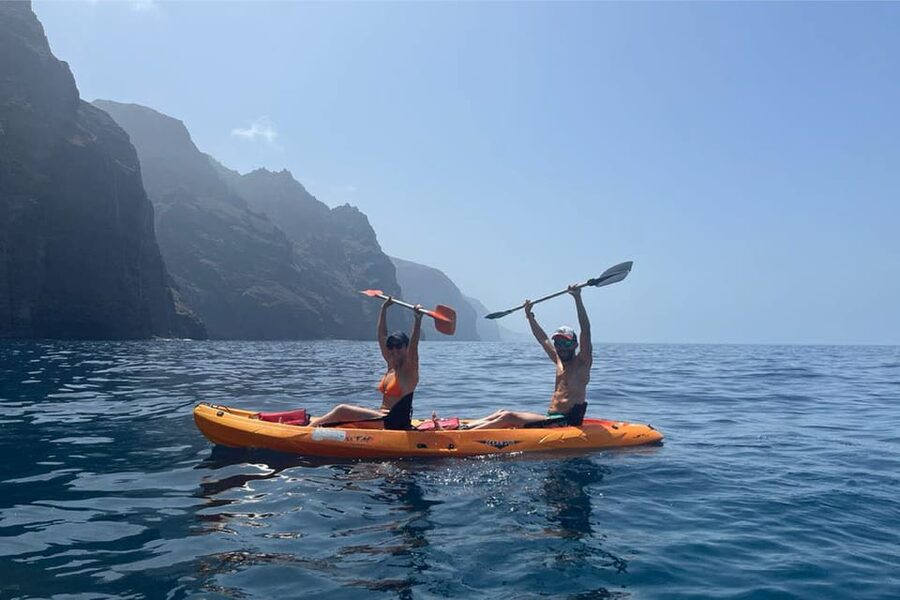 Punta de Teno: Kayak Safari overlooking Los Gigantes Cliffs - The Teno Stop, Photos, Swimming, and Snorkeling Time