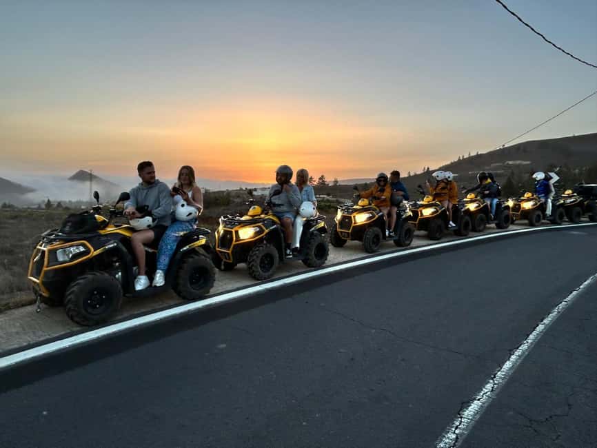 Quad biking at Mount Teide for the sunset - What the guide does to keep you safe and moving smoothly