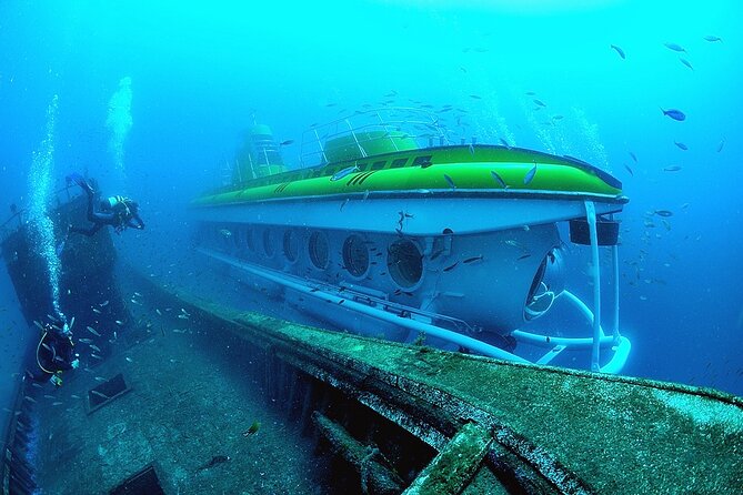 Submarine tour Tenerife: a 1 hour underwater experience - Entering The Submarine at Marina Amarilla Golf, and Picking Your Spot