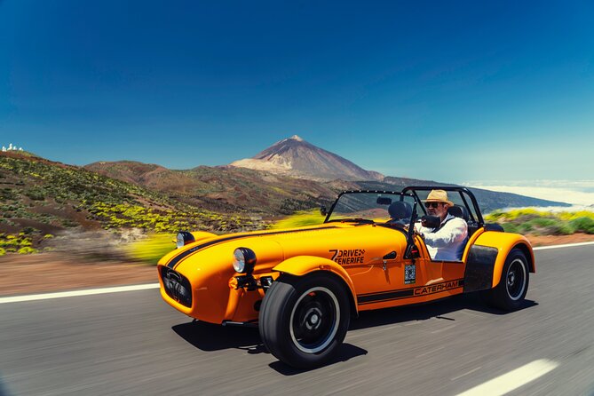 T EN erife at the wheel of a Caterham Lotus 7 - Key highlights you will care about