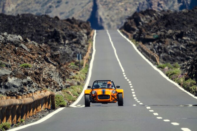 T EN erife at the wheel of a Caterham Lotus 7 - The best moments: viewpoints, photo stops, and breathing space