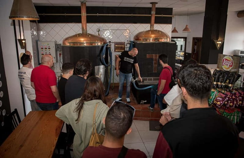 Tenerife : Brewery guided tour with tasting at TACOA Brewery - The beer tasting: four house beers, plus examples like Tacoa Lager and Tacoa Porter