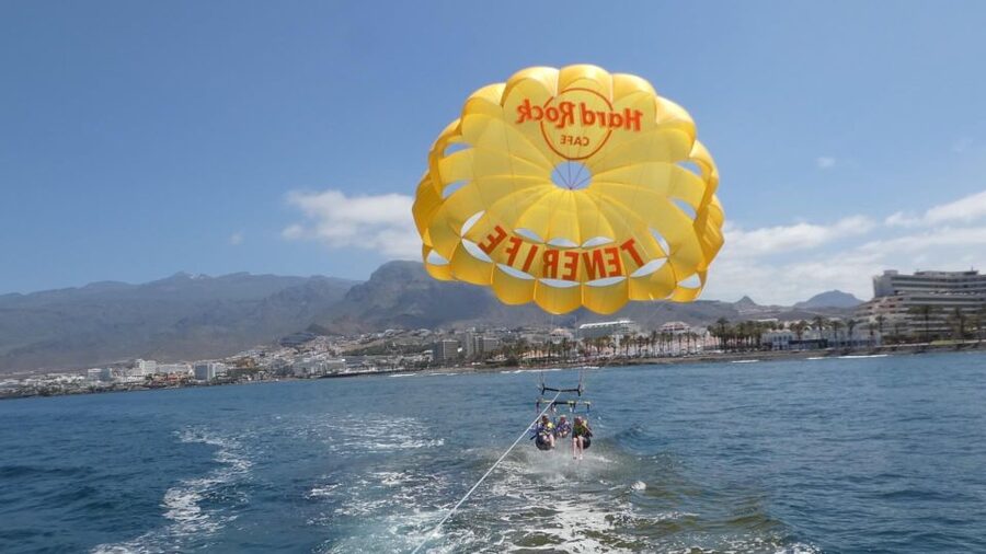 Tenerife Costa Adeje Parasailing - The Boat Ride Vibe, Music, and Photo Options After Landing