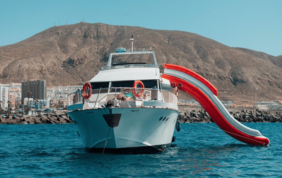 Tenerife: Fun Yacht Trip with Water Activities and Toys - Puerto Colón departures and the viewpoint stretch for Tenerife photos