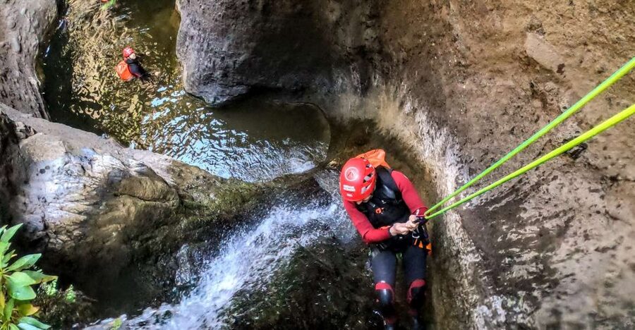 Tenerife: Guided Canyoning Experience - A Tenerife canyoning day built around rappels, slides, and jumps