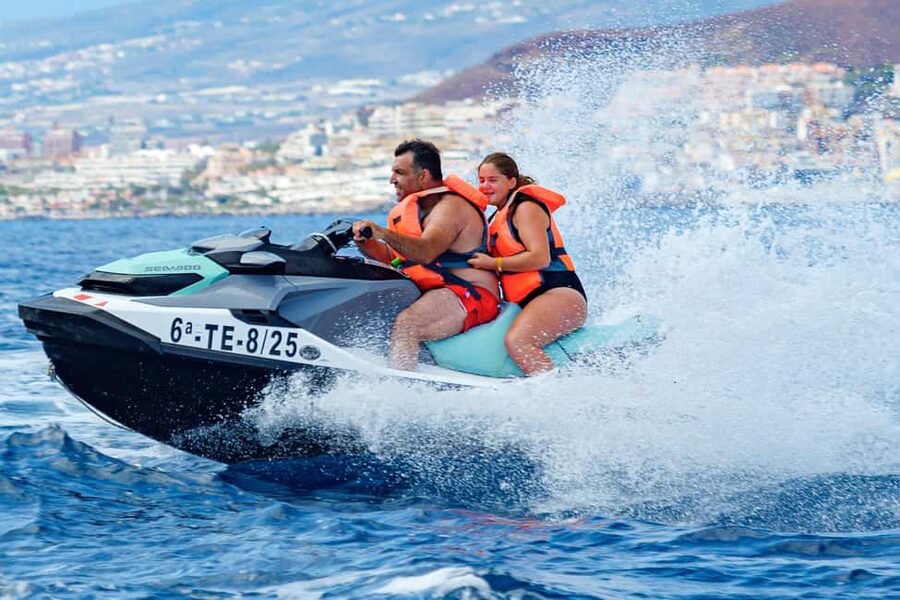 Tenerife: Jet Ski Ocean Safari with Optional Transfer - SeaDoo GTX Power Meets a Safety-First Mindset