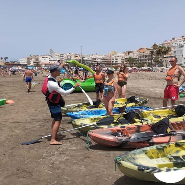 Tenerife: Kayak Tour with Animals and Underwater Scooters - What You Get Included: Equipment, insurance, lockers, and photos