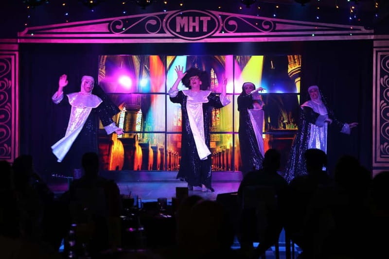 Tenerife: MHT Comedy Drag Dinner Show - The show content, live vocals and English comedy that keeps you involved