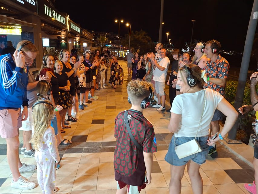 Tenerife: Silent Disco Walking Tour "Mustang Sally's" - Why Mustang Sally’s reserved seating makes the ending feel special