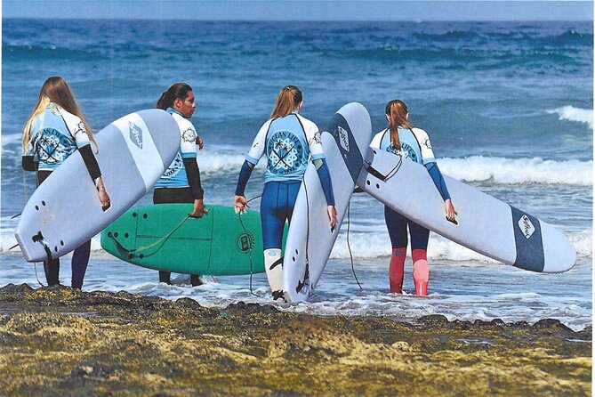 Ultimate Private Surf Lesson – Gear & Insurance Included - Entering Playa de las Américas with Ocean Life Tenerife